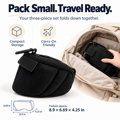 Travel Pillow Set That Stops Head Drop